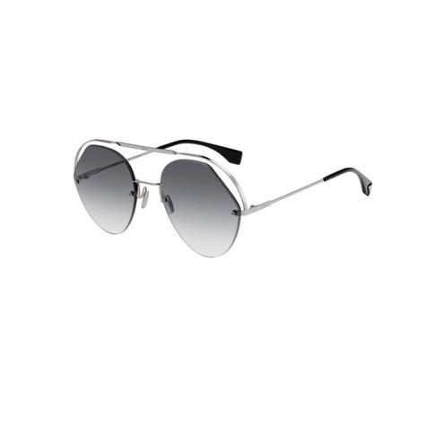 fendi ff 0326/s|Fendi FF 0326/S KB7/9O Sunglasses in Silver.